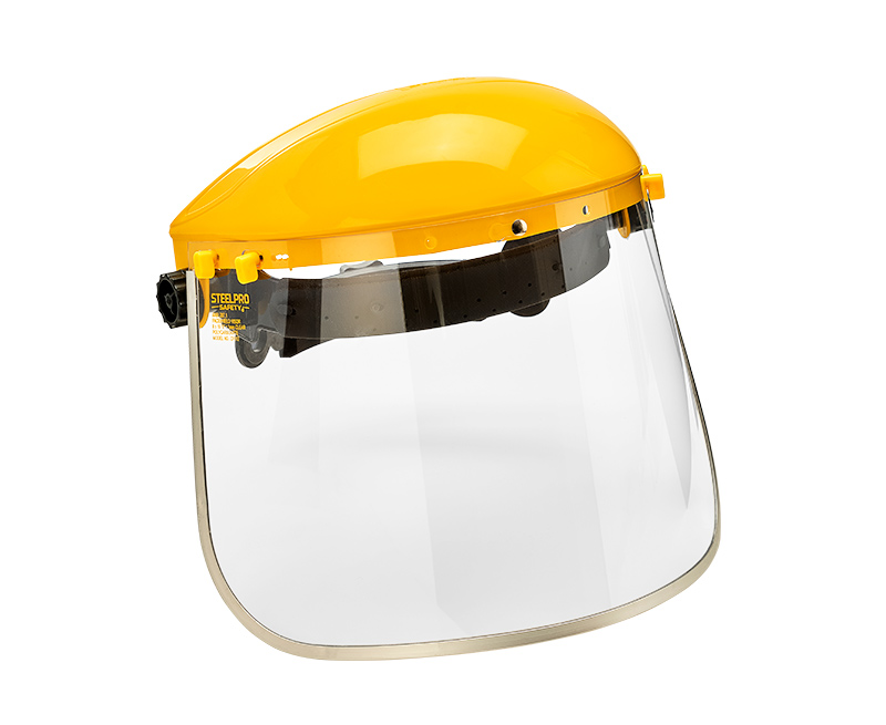 PROTECTOR FACIAL, SEGURIDAD, 40X26CM, POLICARBONATO CON BORDE ALUMINIO, ANSI Z87.1, AMARILLO, INCLUYE CABEZAL ABS Y VISOR AUTOAJUSTABLE PROTECTOR FACIAL, SEGURIDAD, 40X26CM, POLICARBONATO CON BORDE ALUMINIO, ANSI Z87.1, AMARILLO, INCLUYE CABEZAL ABS Y VISOR AUTOAJUSTABLE - STEELPRO - PROTECCION DE CABEZA Y ACCESORIOS